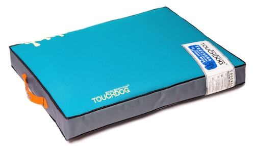 Light Blue Touchdog Surface-Control Reversible Thick Cushioned Travel Sporty Dog Mat