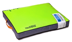 Neon Green Touchdog Surface-Control Reversible Thick Cushioned Travel Sporty Dog Mat