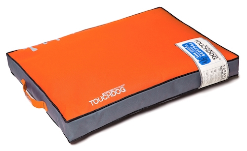 Orange Touchdog Surface-Control Reversible Thick Cushioned Travel Sporty Dog Mat
