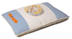 Classical Denim Insertable Pillow Dog Bed