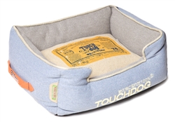 Denim Blue Touchdog Original Denim Classical Rectangular And Reversible Dog Bed