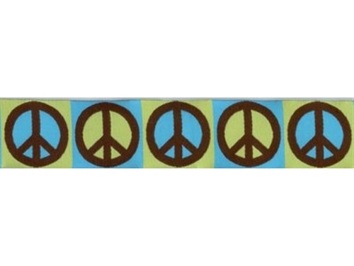 Peace Sign - 3/4" Collars, Leashes and Harnesses