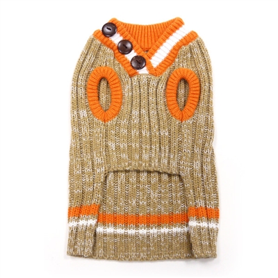 City V-Neck Sweater Beige