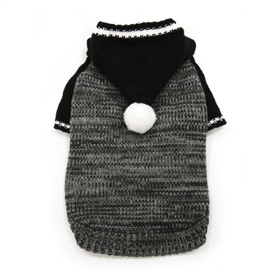 Contrast Hoodie Sweater Black