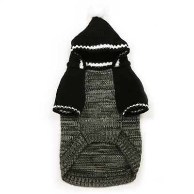 Contrast Hoodie Sweater Black