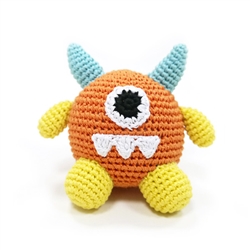 Crochet Squeaker Toy - Monster