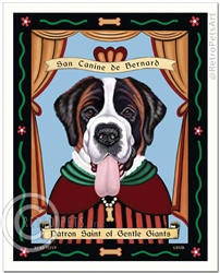 San Canine de Bernard (St. Bernard) Patron Saint of Gentle Giants