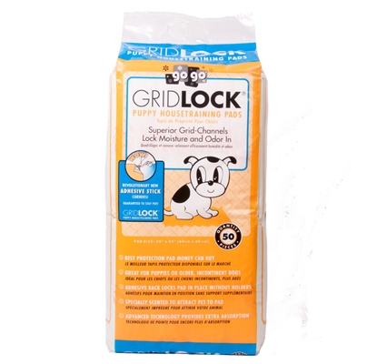 24" x 24" GridLock® Adhesive Back Puppy Housetraining Pads by GoGo®