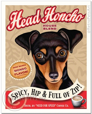 Head Honcho - Min Pin-(Miniature Pincsher)