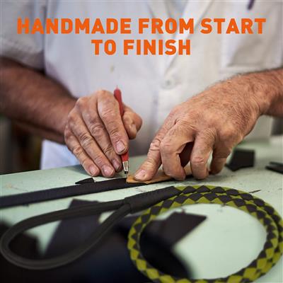 Dogline Soft Leather Dual-Color Braided Round Lead