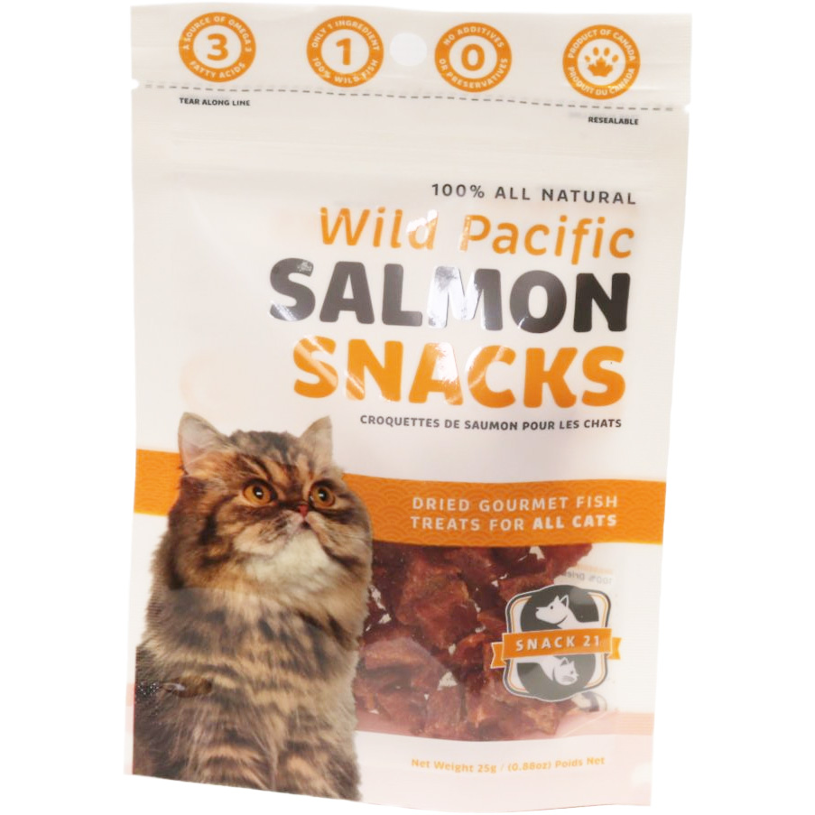 Salmon Snacks for Cats (25g) Bag by Snack 21