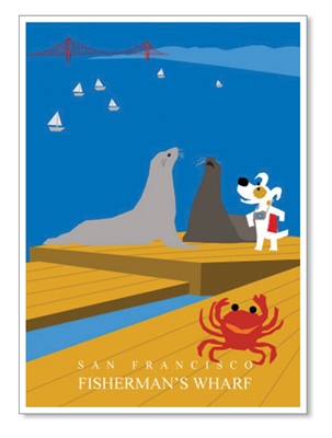 SF, Fisherman's Wharf - Rocket Launch Greeting Cards