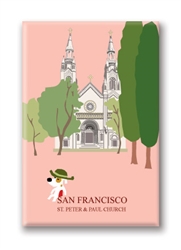 SF, North Beach Cathedral: Fridge Magnet