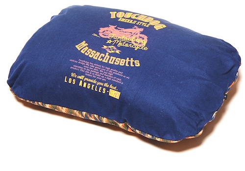 Midnight Blue Touchdog 70'S Vintage-Tribal Throwback Diamond Patterned Ultra-Plush Rectangular Rounded Dog Bed