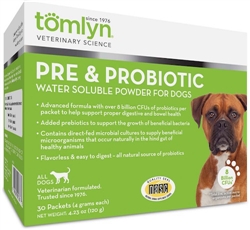 Tomlyn Pre And Probiotic Powder For Dogs 4.23 Oz