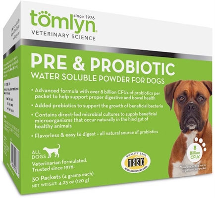 Tomlyn Pre And Probiotic Powder For Dogs 4.23 Oz