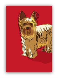 Yorkshire Terrier Standing - Fridge Magnet