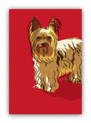 Yorkshire Terrier Standing - Fridge Magnet