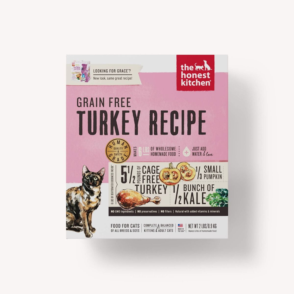 The Honest Kitchen Dehydrated Turkey Formula Cat Food (Grace)