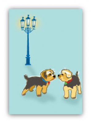 Yorkies, two - Fridge Magnet