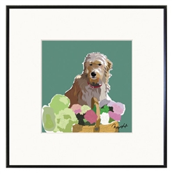 Framed Print: Doodle, Brown