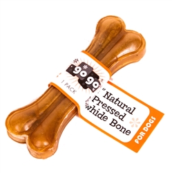 GoGo® 4" Pressed Rawhide Bone