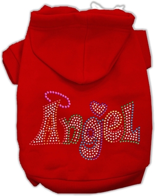 Technicolor Angel Rhinestone Pet Hoodie