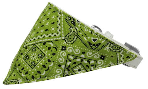 Lime Green Western Bandana Pet Collar