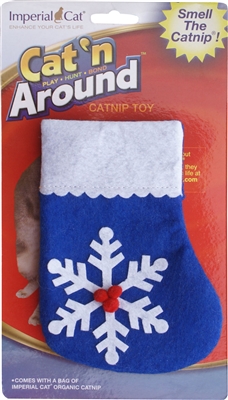 Cat N` Around Snowflake Stocking