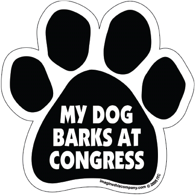 My Dog Barks at Congress Magnet