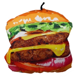 6" Burger Scoochzilla Tough Dog Toys
