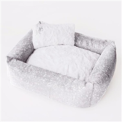 Imperial Crystal Dog Bed: Clear Crystal
