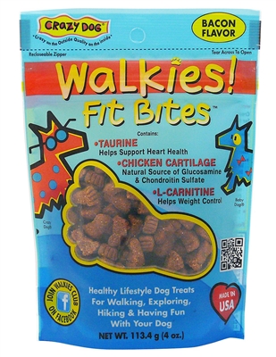 Crazy Dog Walkies! Fit Bites Treats for Dogs - 4 oz. ***SALE****