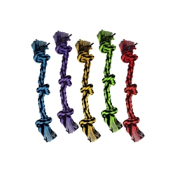 Multipet Nuts for Knots 3 Knot Rope (Assorted Colors) 15"