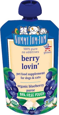 Nummy Tum Tum Organic Berry Lovin' Dog & Cat Food Supplement 4oz (Case of 12)