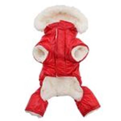 Ruffin It Dog Snowsuit - Red