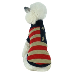 Heavy Knitted Fashion Ribbed Turtle Neck Dog Sweater