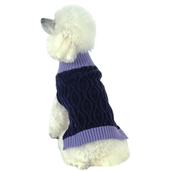 Oval Weaved Heavy Knitted Fashion Designer Dog Sweater