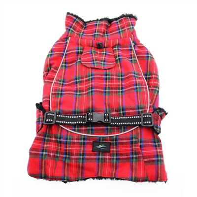 Red and Green Plaid Alpine Flannel Coat - DISCONTINUED STYLE